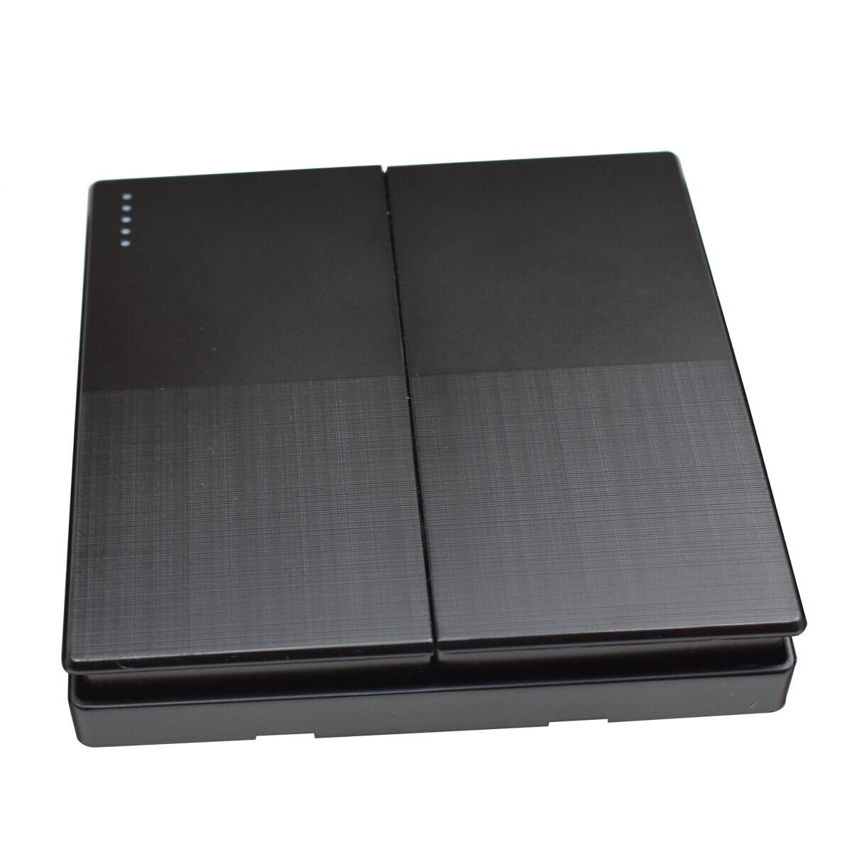 Luxury Two Tone Black 2gang 2way Switch